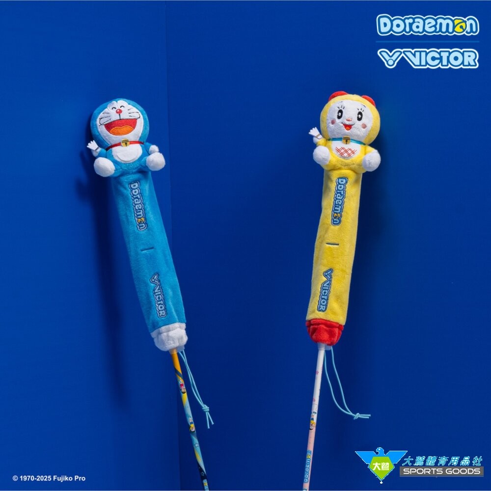 [大鷲體育]多啦a夢 聯名 VICTOR 勝利 握把套 握柄 保護套 GC519DRM GC520DRM-細節圖2
