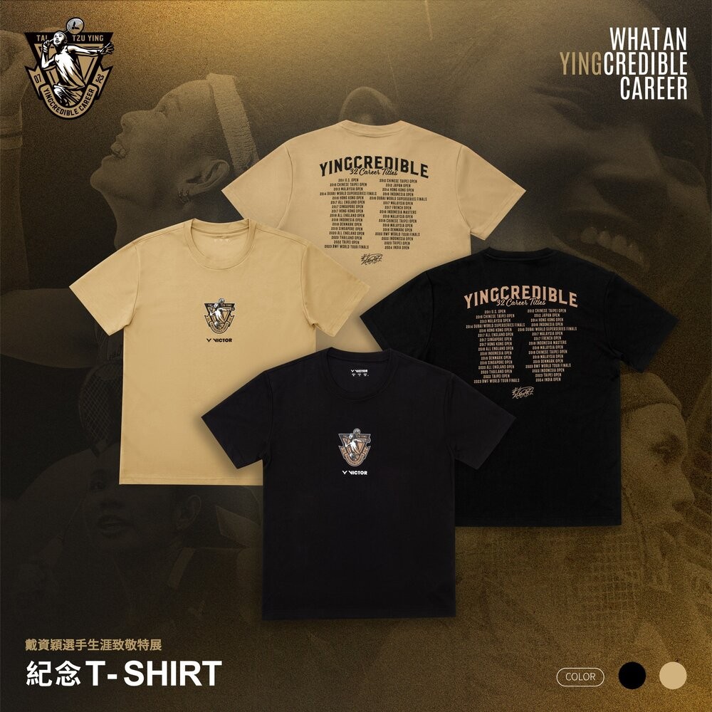 [大鷲體育]VICTOR 勝利 小戴 選手生涯致敬紀念T恤紀念上衣 戴資穎 T-TTY2501 T-TTY2502-規格圖3
