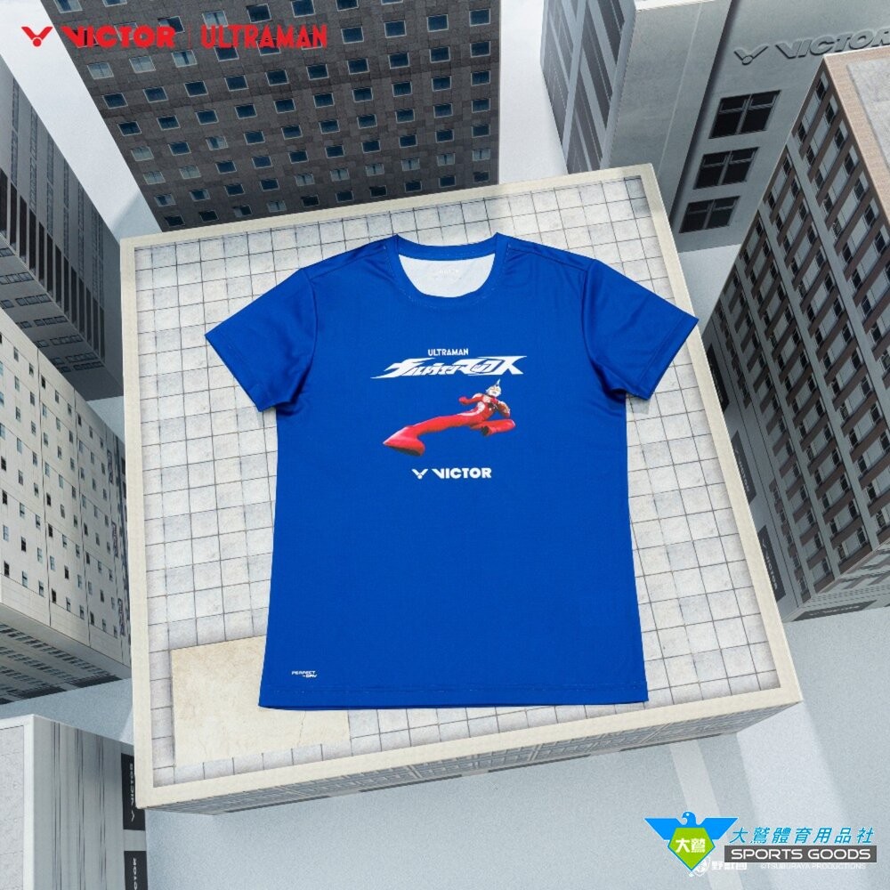 [大鷲體育]超人力霸王 聯名 勝利 VICTOR x ULTRAMAN T-502UTM T-502JRUTM 聯名針織-細節圖9