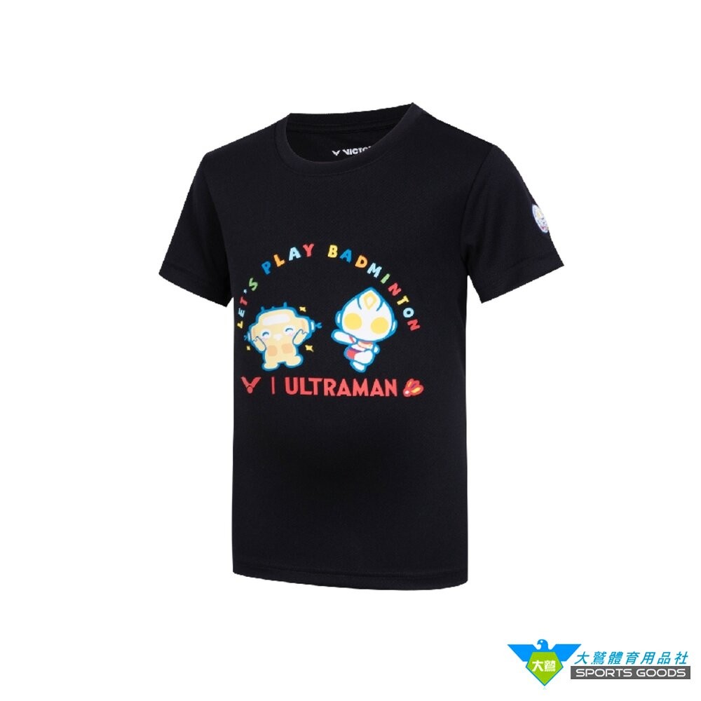 [大鷲體育]超人力霸王 聯名 勝利 VICTOR x ULTRAMAN T-504UTM T-504JRUTM 聯名針織-細節圖2