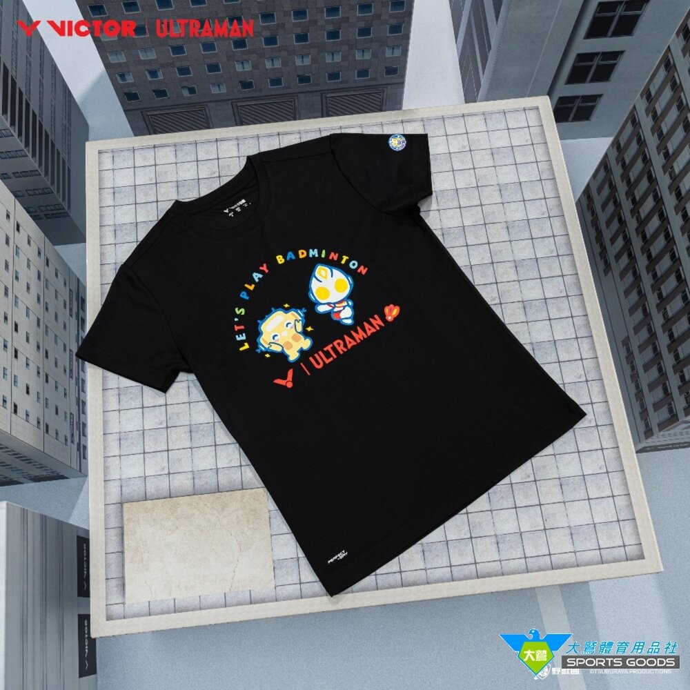 [大鷲體育]超人力霸王 聯名 勝利 VICTOR x ULTRAMAN T-504UTM T-504JRUTM 聯名針織-細節圖8
