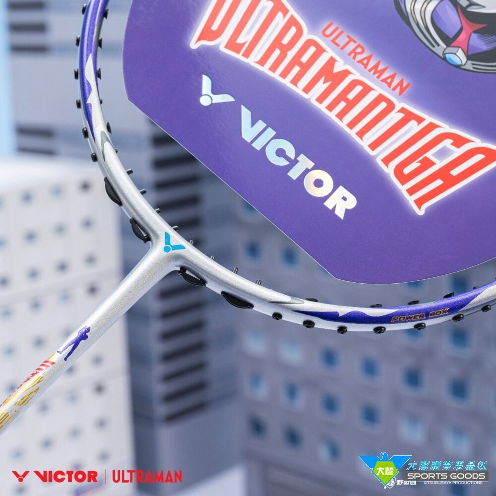 [大鷲體育]超人力霸王 VICTOR x 超人力霸王 ULTRAMAN 突擊 TK-ULTRAMANTIGA 聯名羽球拍-細節圖3