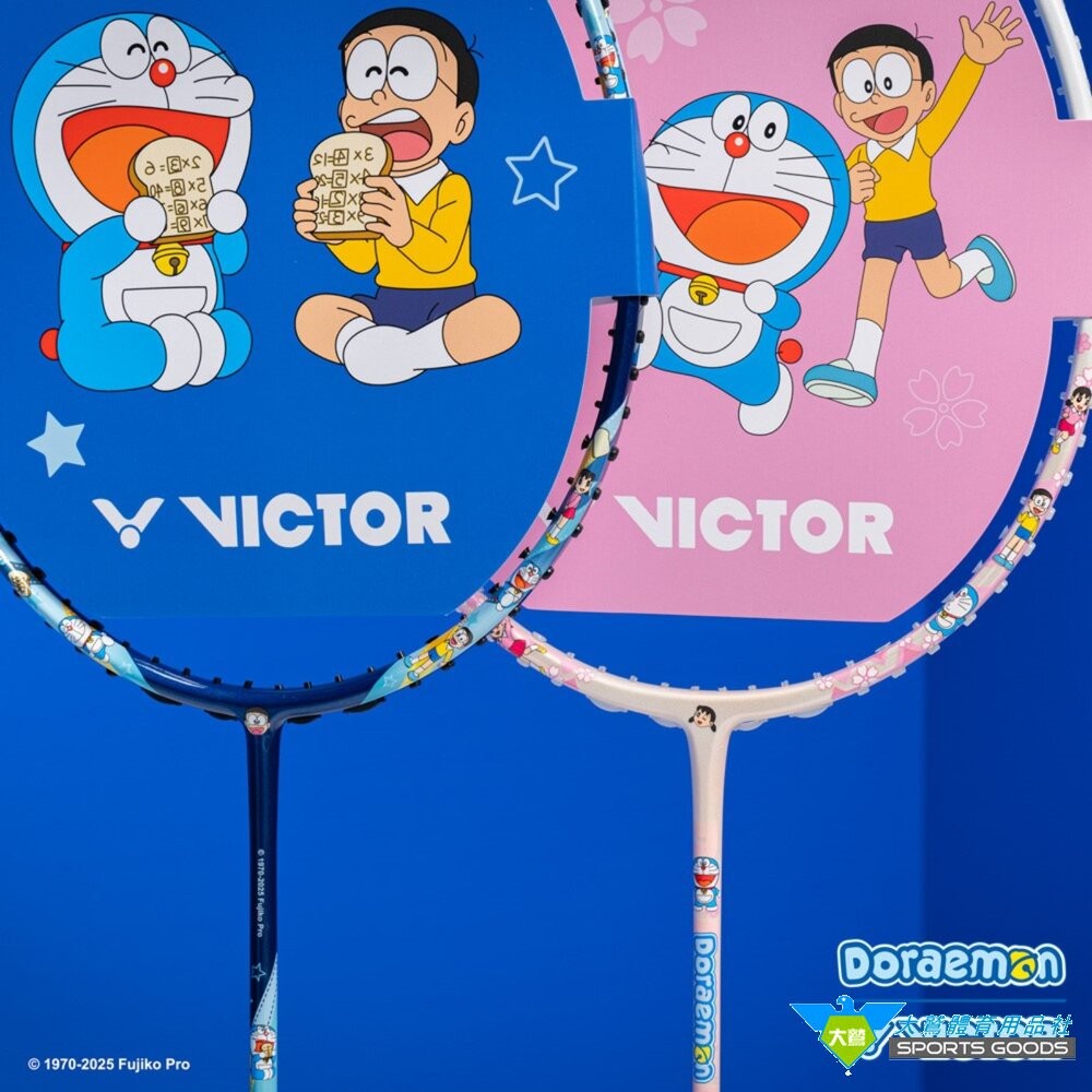 [大鷲體育]哆啦A夢 VICTOR x Doraemon 哆啦A夢限定聯名對拍禮盒 DRM SET I/B-細節圖3