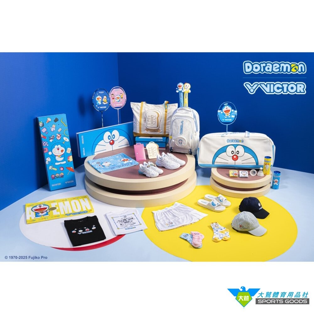 [大鷲體育]哆啦A夢 VICTOR x Doraemon 哆啦A夢限定聯名羽球拍 DX-DRM GB M-細節圖2
