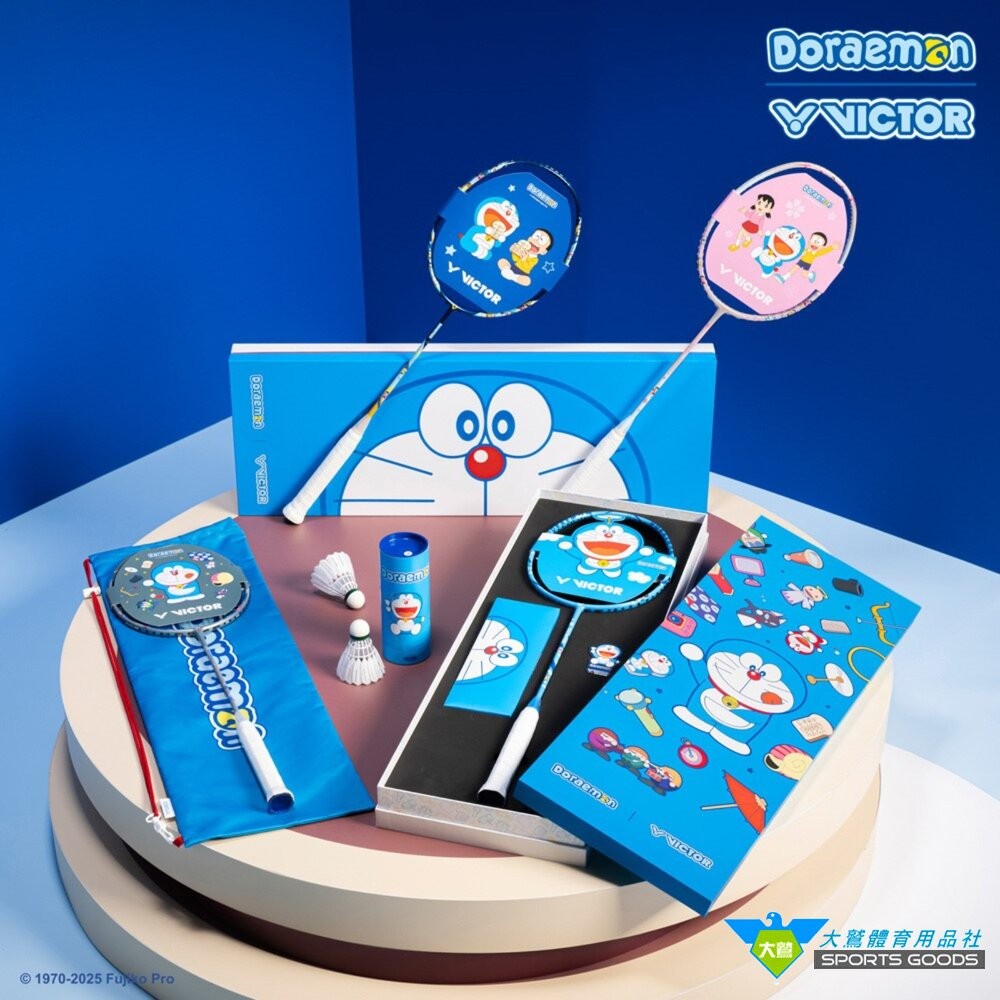 [大鷲體育]哆啦A夢 VICTOR x Doraemon 哆啦A夢限定聯名羽球拍 DX-DRM GB M-細節圖3