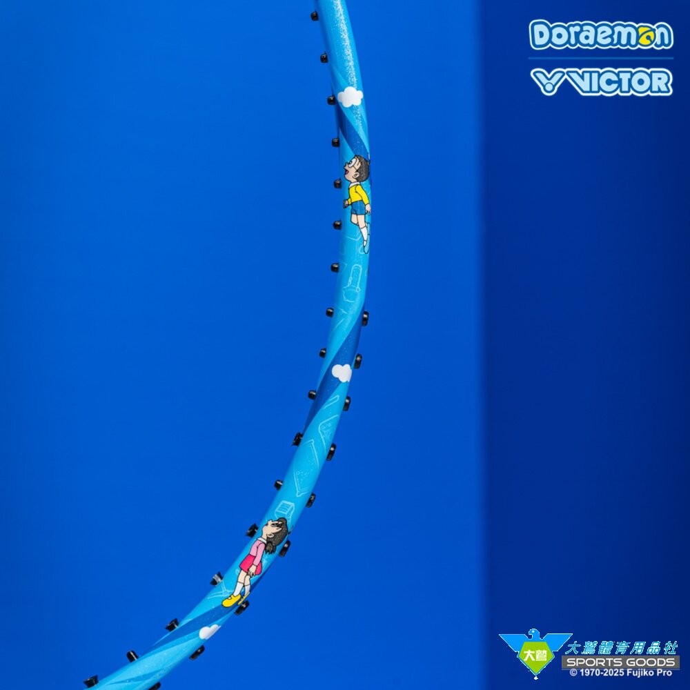 [大鷲體育]哆啦A夢 VICTOR x Doraemon 哆啦A夢限定聯名羽球拍 DX-DRM GB M-細節圖5