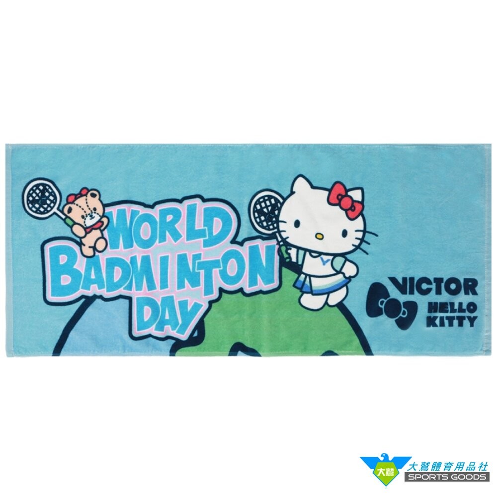 [大鷲體育]勝利 VICTOR x HELLO KITTY 世界羽球日 TW-KT302 聯名運動毛巾-細節圖3