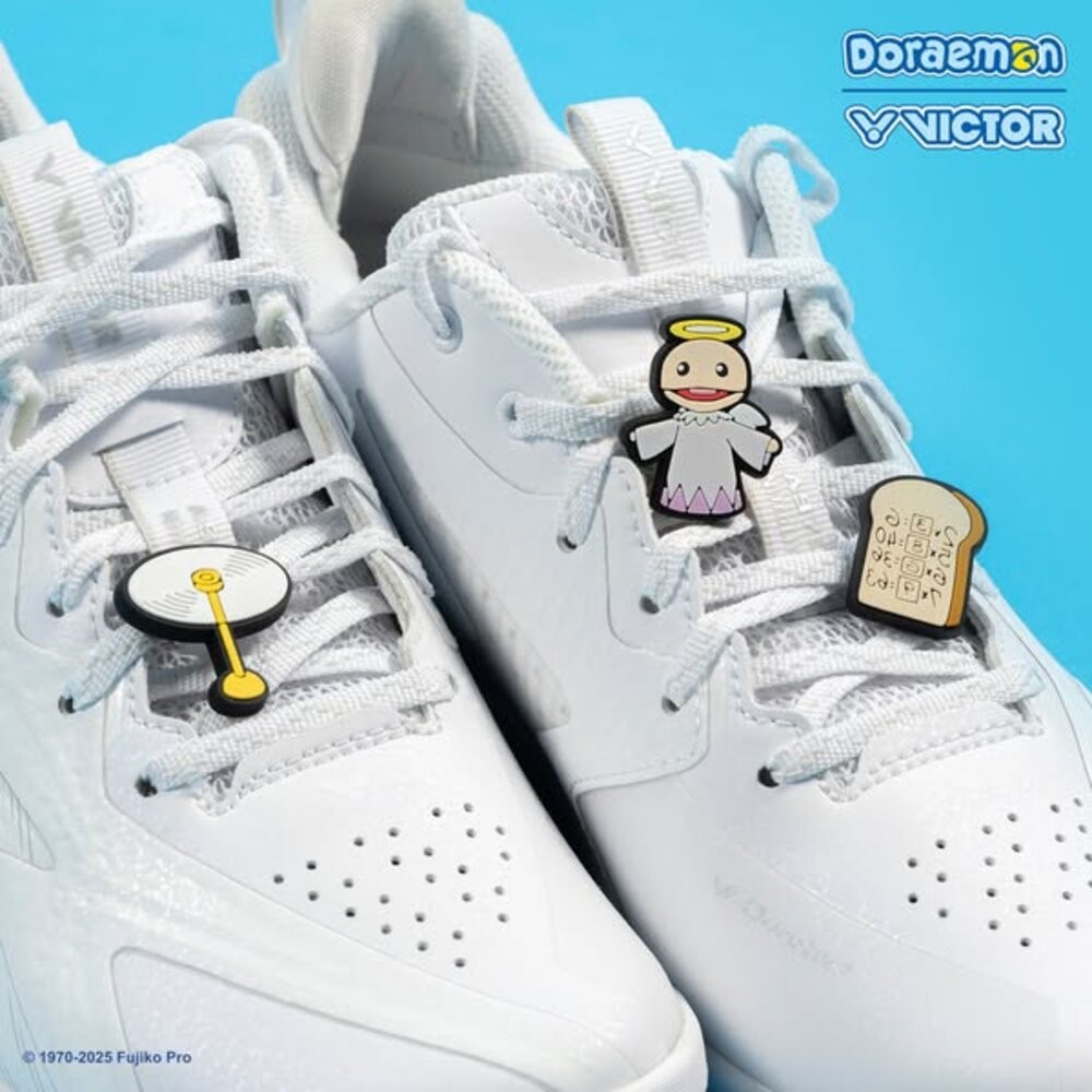 [大鷲體育]Doraemon 聯名 VICTOR 勝利 聯名 哆啦A夢限定系列鞋帶扣 PG4001DRM-規格圖1