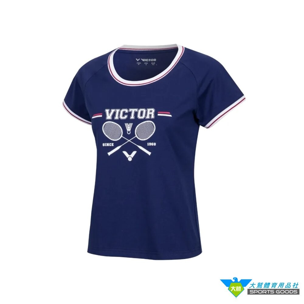 [大鷲體育]VICTOR羽球俱樂部系列T恤 T-5502VBC(女款)-細節圖5
