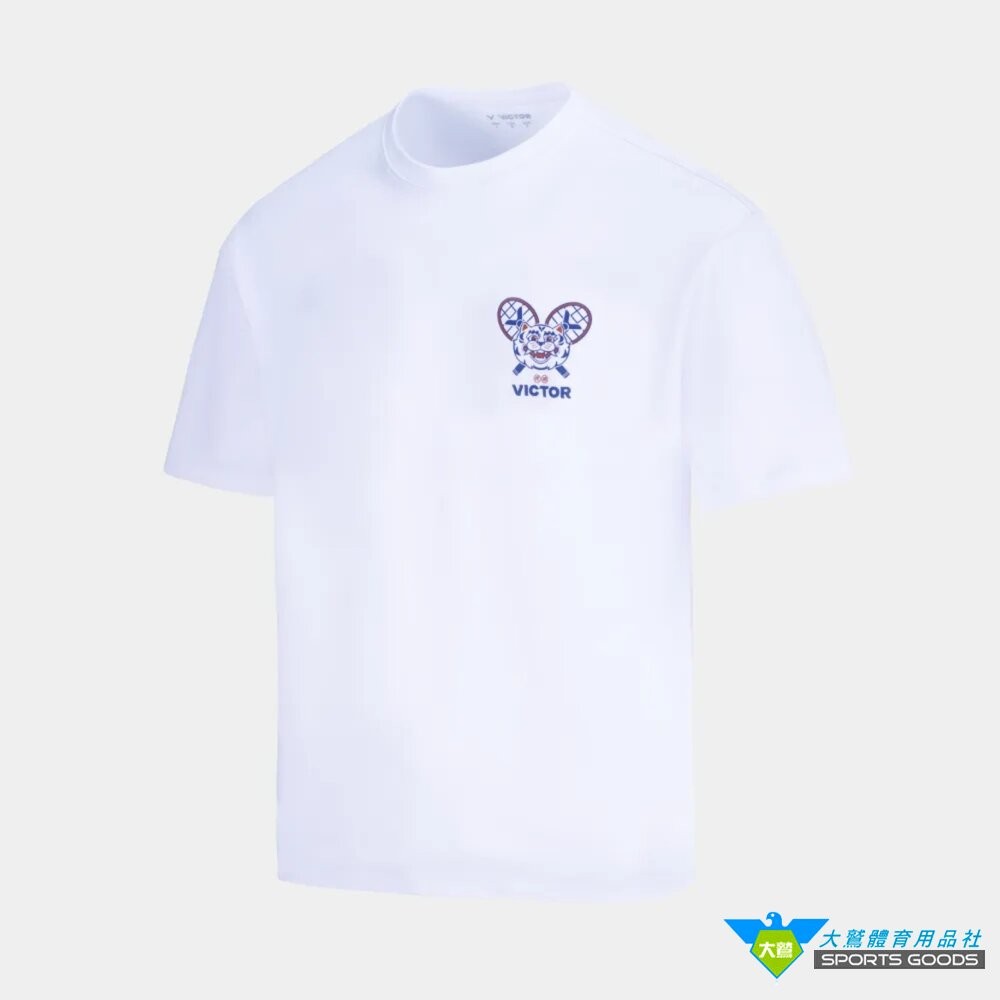 [大鷲體育]白沙屯媽祖 VICTOR x 白沙屯媽祖聯名系列 棉T-Shirt (虎爺款) T-2601BMZ-細節圖2