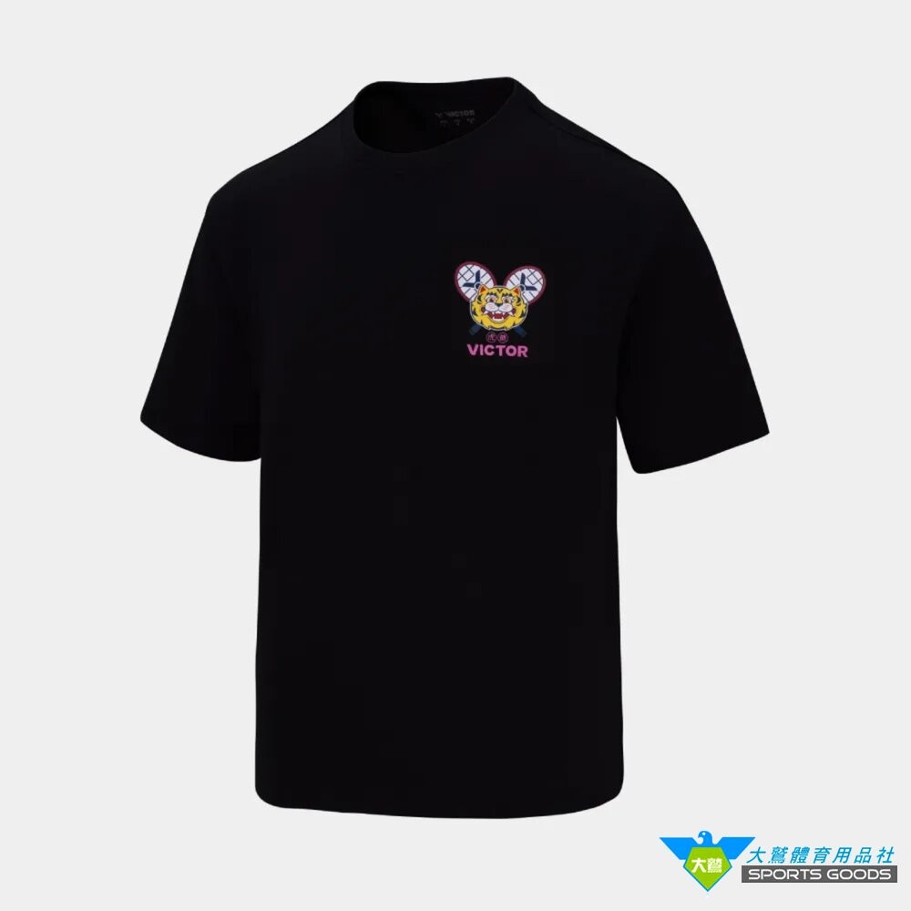 [大鷲體育]白沙屯媽祖 VICTOR x 白沙屯媽祖聯名系列 棉T-Shirt (虎爺款) T-2601BMZ-細節圖4