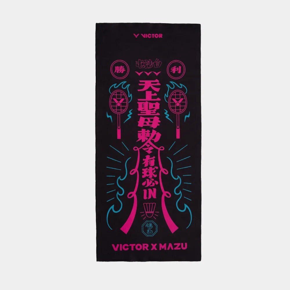 [大鷲體育]白沙屯媽祖 VICTOR x 白沙屯媽祖聯名系列 運動毛巾 C-4222BMZ C-4223BMZ-規格圖3