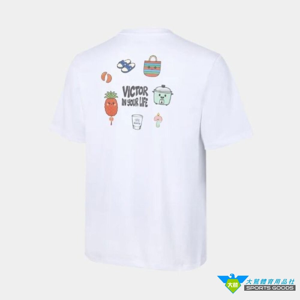 [大鷲體育]VICTOR 台灣懷舊 T-Shirt (中性款) T-2617 TW製 羽球衣 羽球服飾-細節圖5