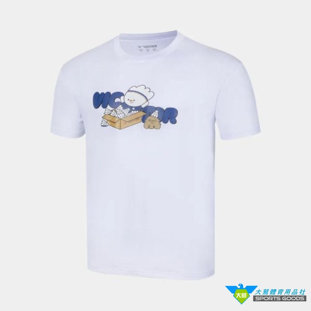 [大鷲體育]VICTOR 吉祥物 T-Shirt (中性款) T-2615 TW製 羽球衣 羽球服飾-細節圖2