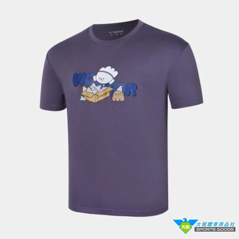 [大鷲體育]VICTOR 吉祥物 T-Shirt (中性款) T-2615 TW製 羽球衣 羽球服飾-細節圖4