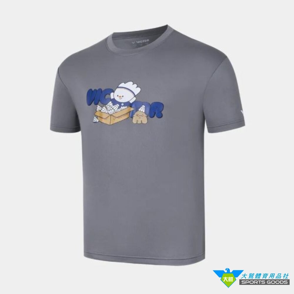 [大鷲體育]VICTOR 吉祥物 T-Shirt (中性款) T-2615 TW製 羽球衣 羽球服飾-細節圖6