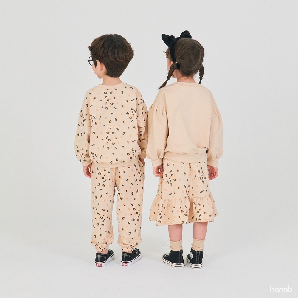 快速出貨💕【Snow White 小矮人衣著】🌈韓國童裝hanab 豹貓手足套裝🌈-細節圖5