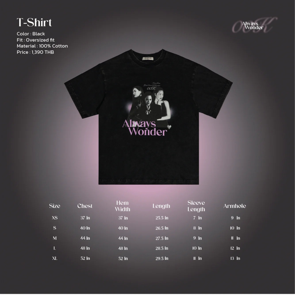 Lingling品牌ALWAYS WONDER｜＇Birthday＇ Black T-Shirt-細節圖2