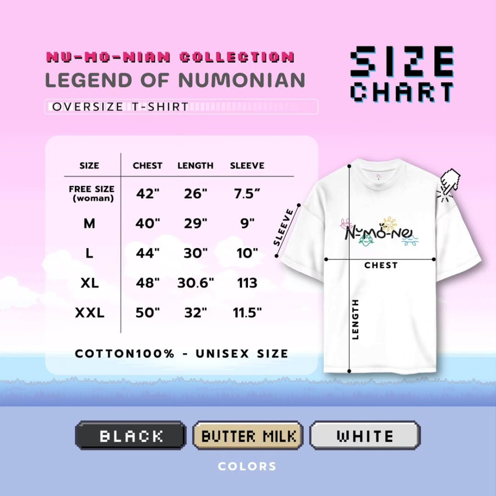 Fourth品牌NUMONE｜LEGEND OF NUMONIAN Oversize T-Shirt(黑)-細節圖2