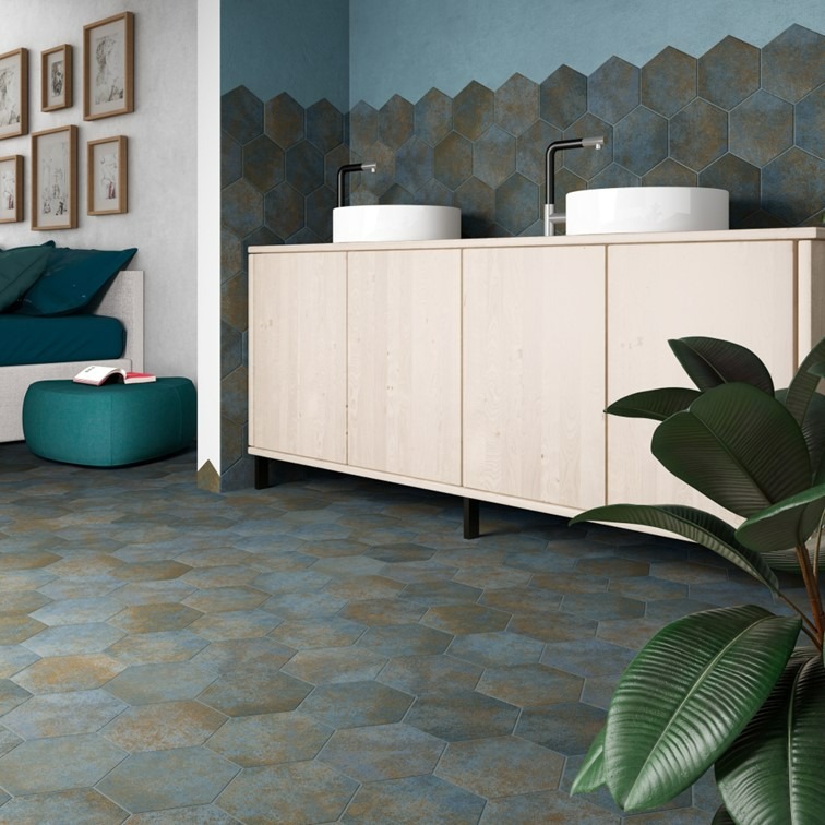 【磁。磚心一意】西班牙進口磚 17.5*20CM 六角磚 玄關 主題牆-細節圖2