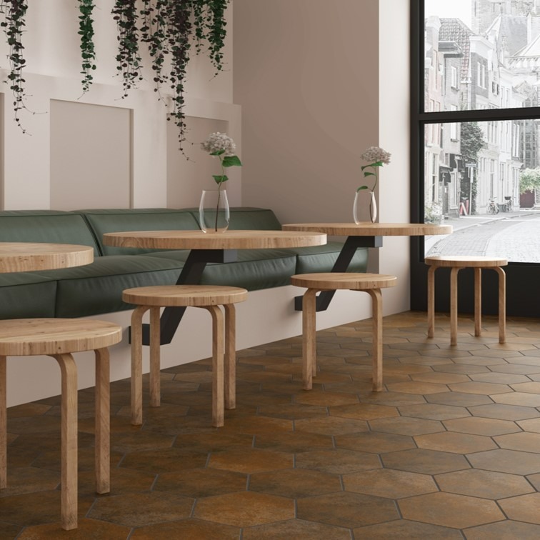 【磁。磚心一意】西班牙進口磚 17.5*20CM 六角磚 玄關 主題牆-細節圖3