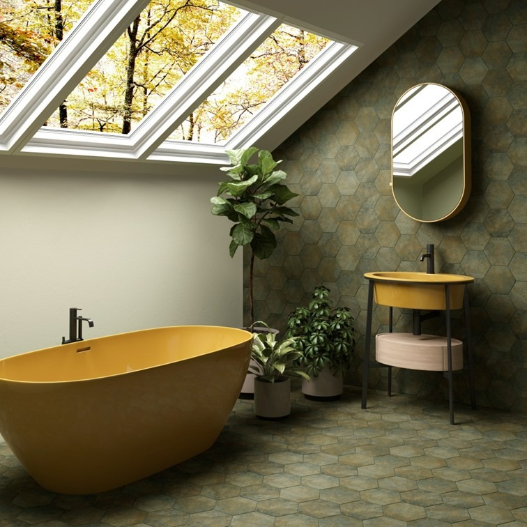 【磁。磚心一意】西班牙進口磚 17.5*20CM 六角磚 玄關 主題牆-細節圖4