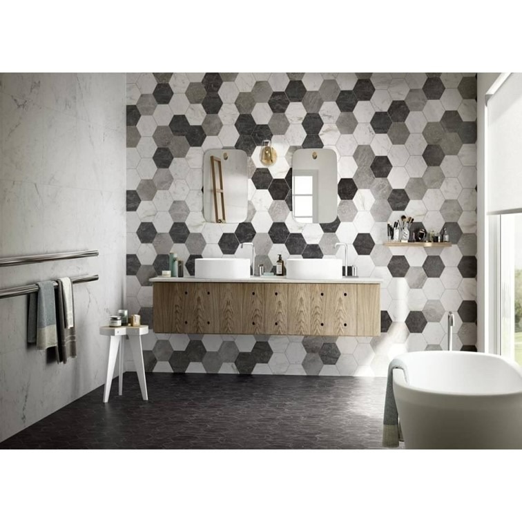 【磁。磚心一意】西班牙進口磚 18*21CM 六角磚 玄關 主題牆-細節圖2