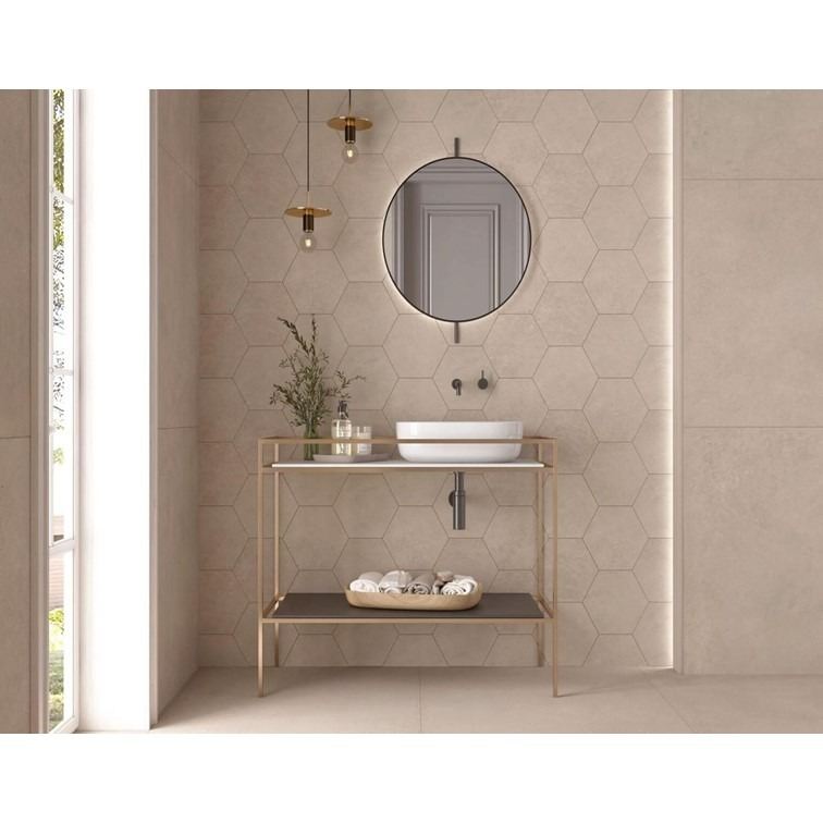 【磁。磚心一意】西班牙進口磚 19.8*22.8CM 六角磚 玄關 主題牆-細節圖2