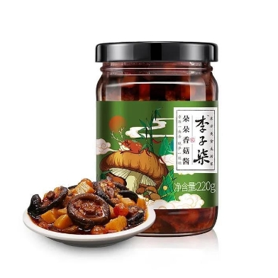 【現貨出貨】李子柒鐵觀音剁椒醬朵朵香菇冬筍醬糟辣醬拌麵拌飯下飯菜菜-細節圖6