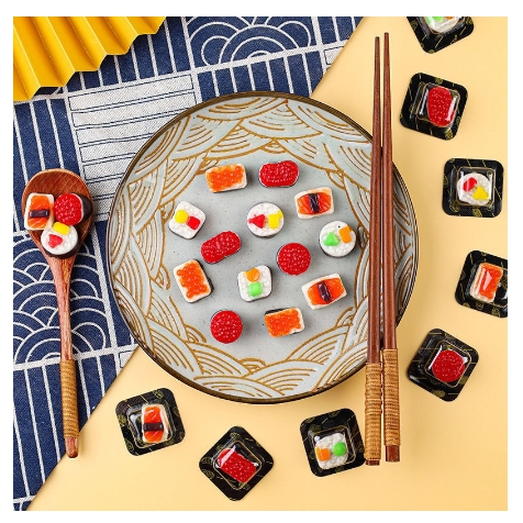 【新品推薦】3D壽司軟糖 壽司造型橡皮糖 3D壽司橡皮糖 軟糖 糖果 創意糖果 伴手禮-細節圖3