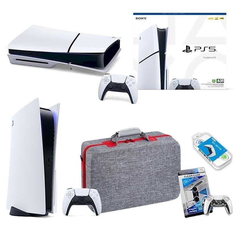 Playstation 5 PS5 主機【現貨 免運】光碟版/數位版 PS主機 slim 主機 精選收納包組 台灣公司貨-細節圖2