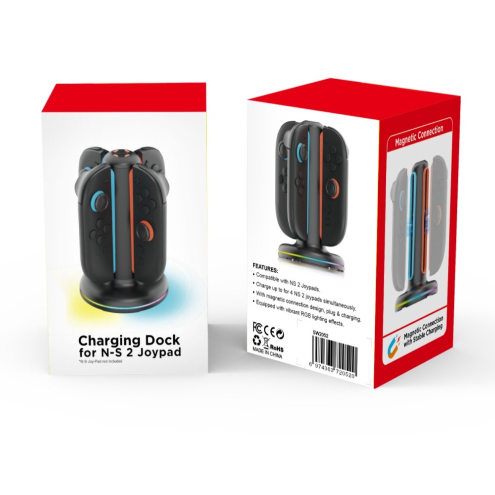 esoon NS Switch2 手把充電座【現貨 免運】Joy-Con 充電手把 自動斷電 NS2手把 充電座 指示燈-細節圖3