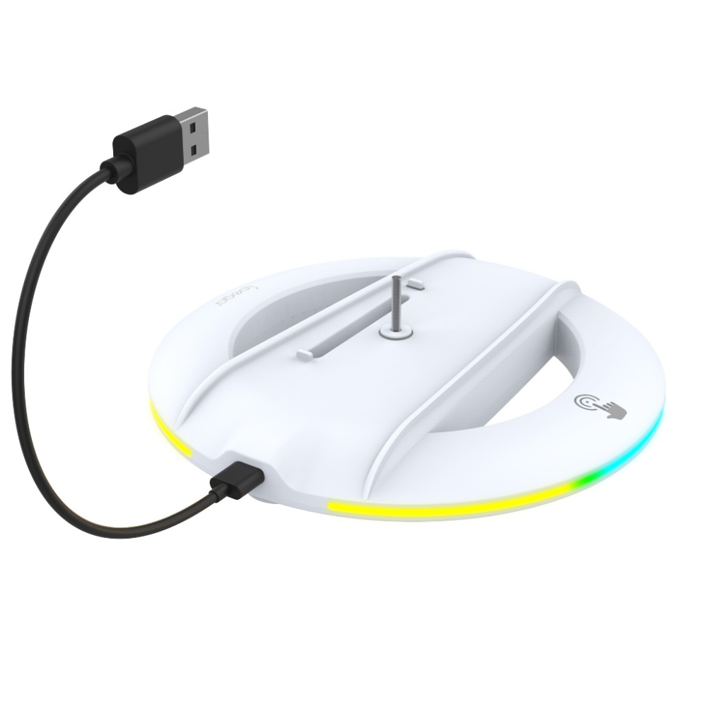 現貨 開發票 PS5 SLIM PRO 散熱座 RGB氛圍燈 雙手把充電 PS5底座 散熱架 收納底座 風扇散熱-規格圖9