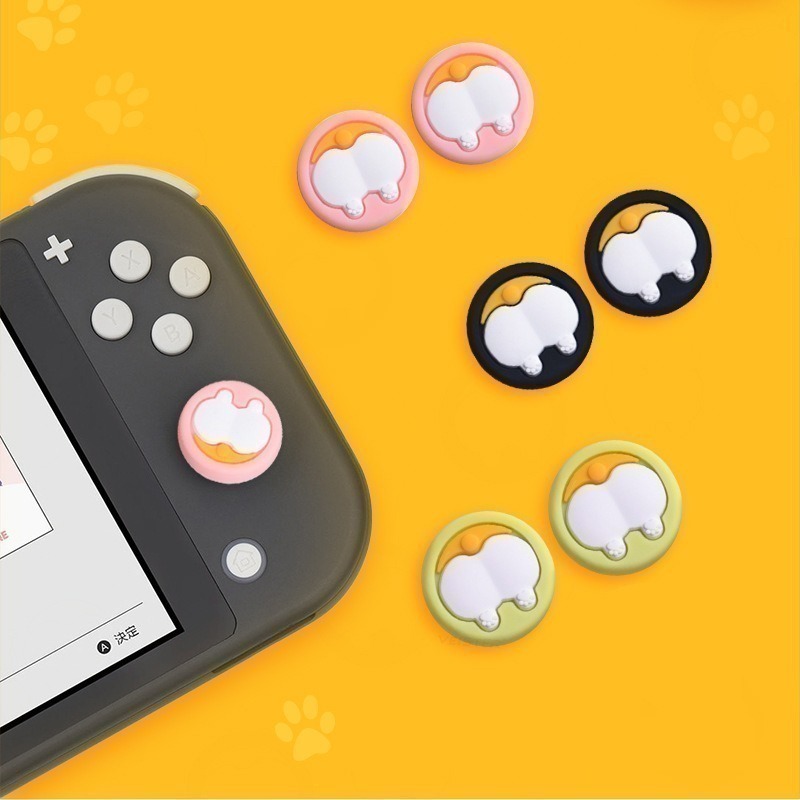 NS / NS2 Switch 搖桿帽 joy con 手把 貓爪 搖桿帽 橫桿保護套 搖桿套 LITE可用 蘑菇頭套-細節圖5