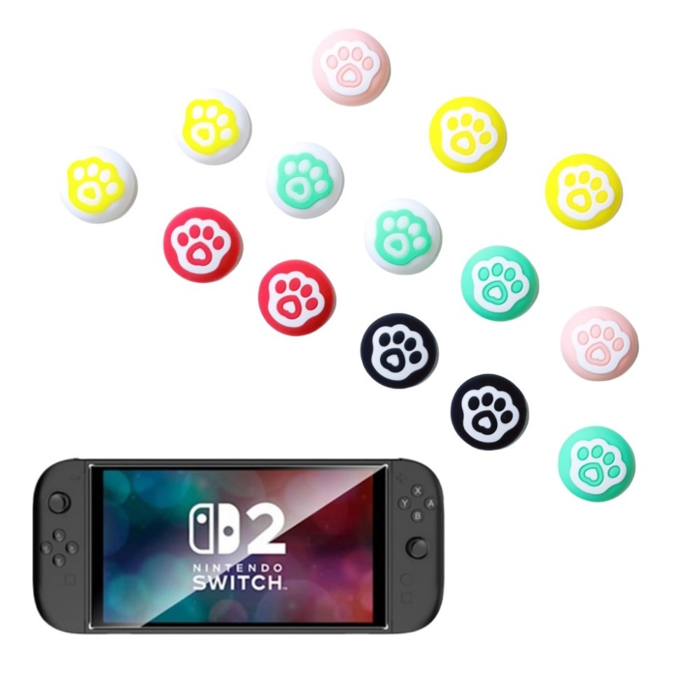 NS / NS2 Switch 搖桿帽 joy con 手把 貓爪 搖桿帽 橫桿保護套 搖桿套 LITE可用 蘑菇頭套-規格圖10