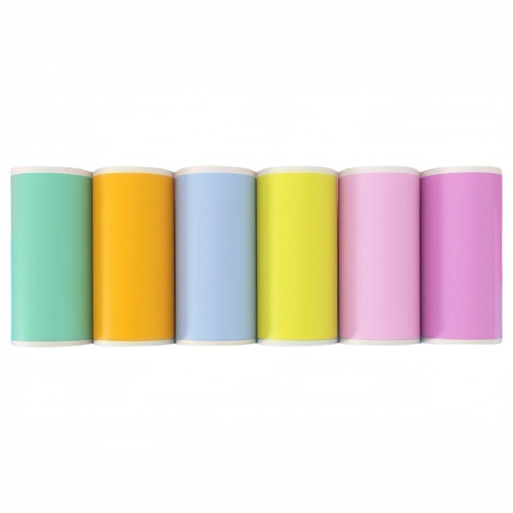 esoonkids 兒童相機紙 拍立得相機 打印紙 相片列印紙 感熱紙 熱感貼紙 彩色貼紙 帶背膠貼紙 57*25-細節圖2