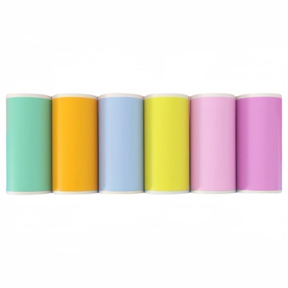 esoonkids 兒童相機紙 拍立得相機 打印紙 相片列印紙 感熱紙 熱感貼紙 彩色貼紙 帶背膠貼紙 57*25-細節圖2