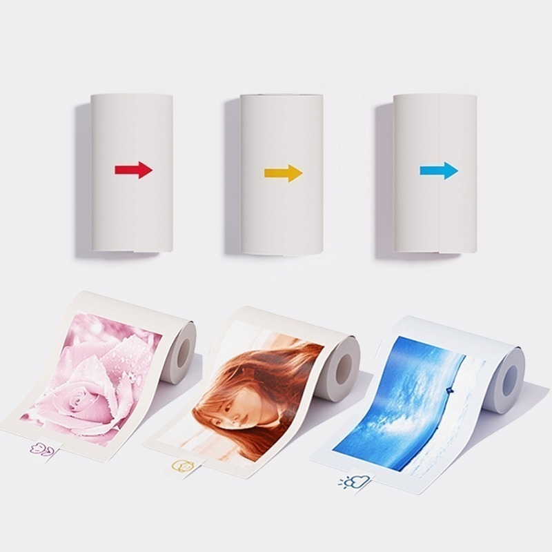 esoonkids 兒童相機紙 拍立得相機 打印紙 相片列印紙 感熱紙 熱感貼紙 彩色貼紙 帶背膠貼紙 57*25-規格圖9