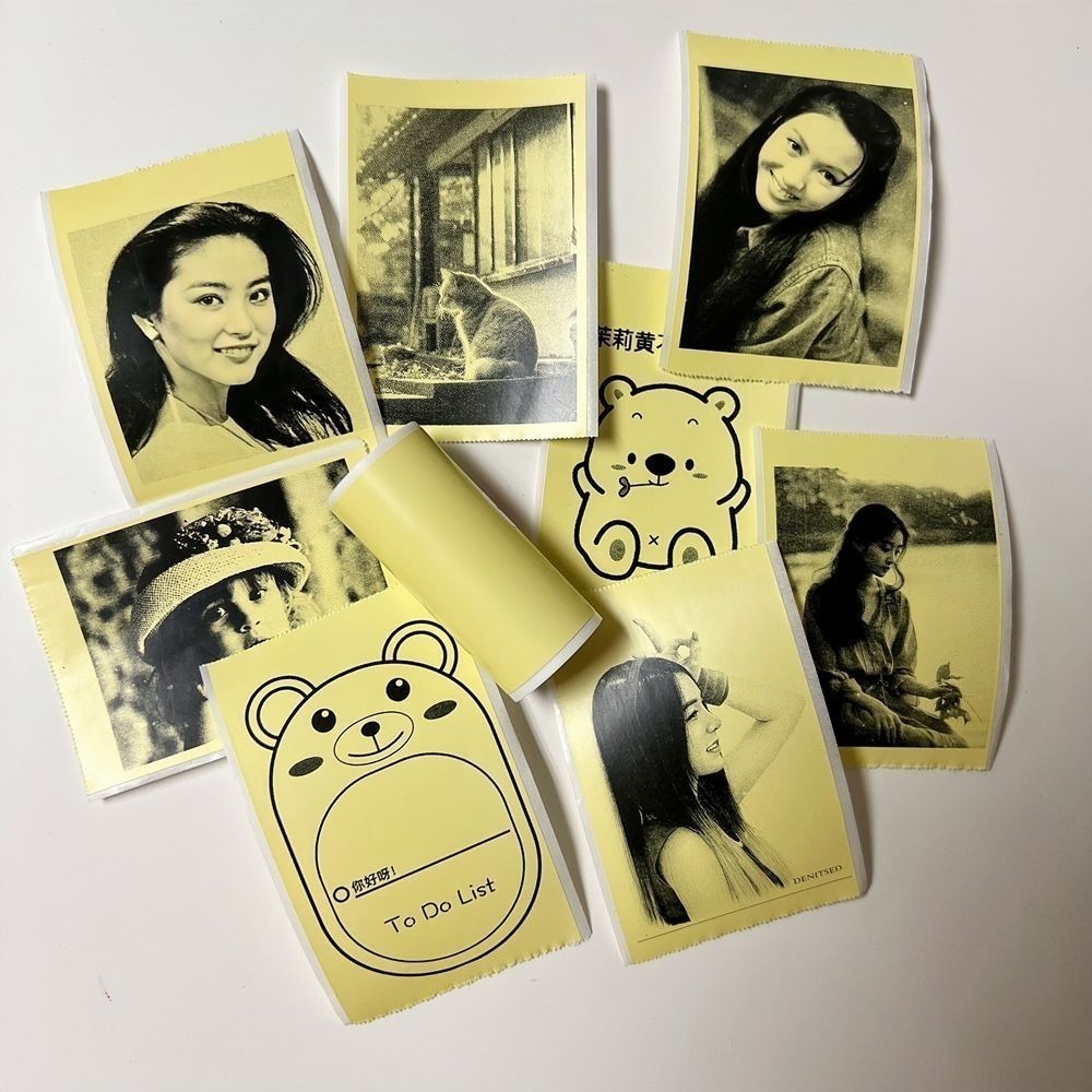 粉黃色(可愛熱感貼紙)1入