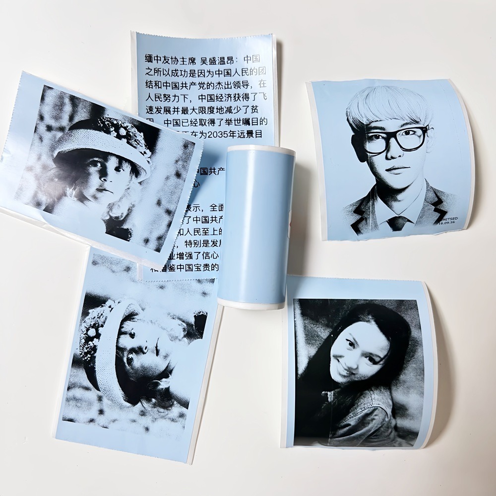 粉藍色(可愛熱感貼紙)1入