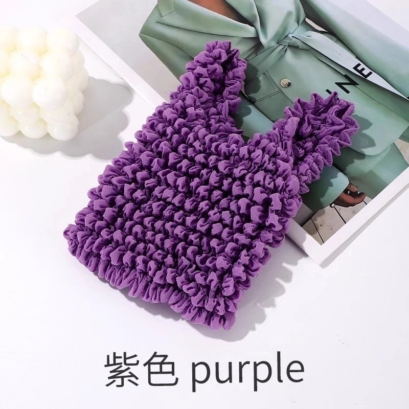 魔術褶皺包 台灣現貨【esoon】ins 風 伸縮袋 泡泡伸縮包 皺褶包 伸縮帶 泡泡包 環保購物袋 大購物袋 手提袋-規格圖9