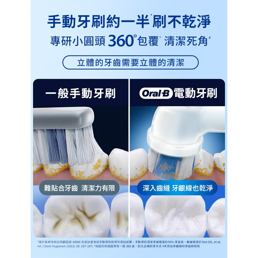 德國百靈 oralb 電動牙刷 PRO3 3D電動牙刷【牙醫推薦 免運】歐樂b 充電式 Oral-B 牙刷 原廠公司貨-細節圖6