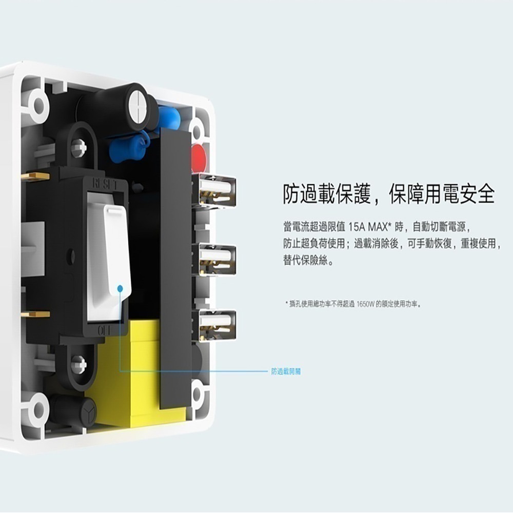 快速出貨 開發票 米家魔方延長線 USB延長線 多孔延長線 小米公司貨 自動斷電 插座 充電器 快充頭 小米延長線-細節圖10