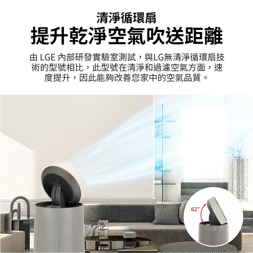 LG 樂金 AS651DBY0 360° 空氣清淨機【公司貨 免運】寵物功能增加版 二代 適用19坪【單層】HEPA濾網-細節圖8