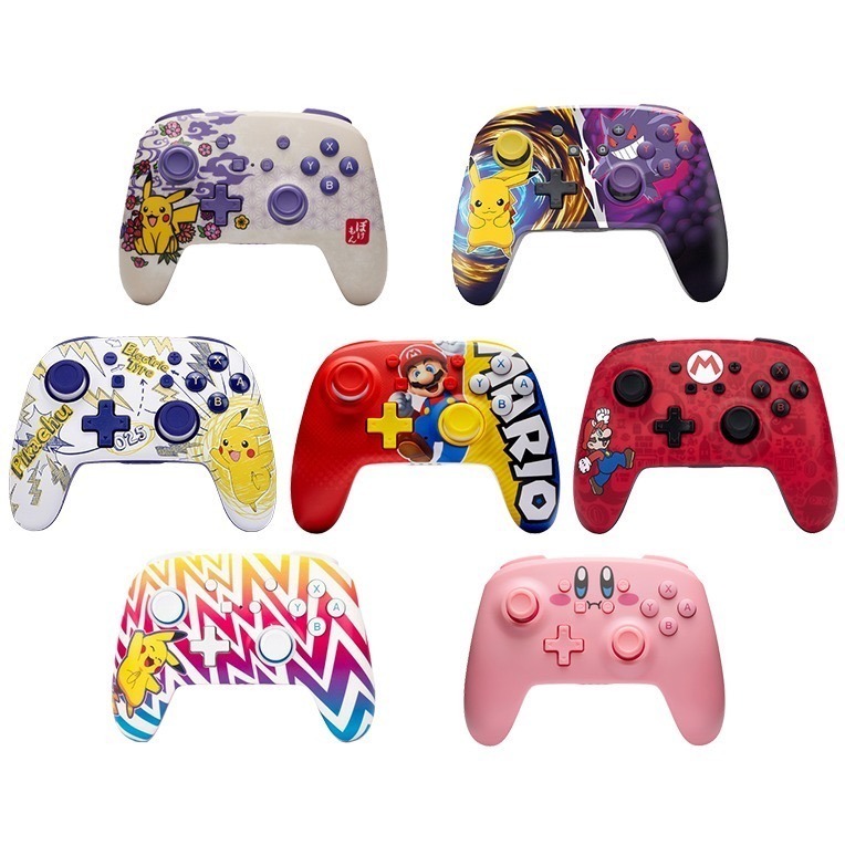 PowerA NS Switch PRO手把【現貨 免運】任天堂官方授權 無線手把 皮卡丘 寶可夢 瑪利歐 卡比 控制器-細節圖2
