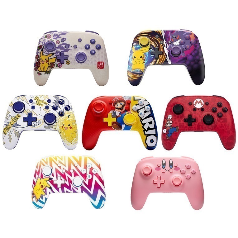 PowerA NS Switch PRO手把【現貨 免運】任天堂官方授權 無線手把 皮卡丘 寶可夢 瑪利歐 卡比 控制器-細節圖2