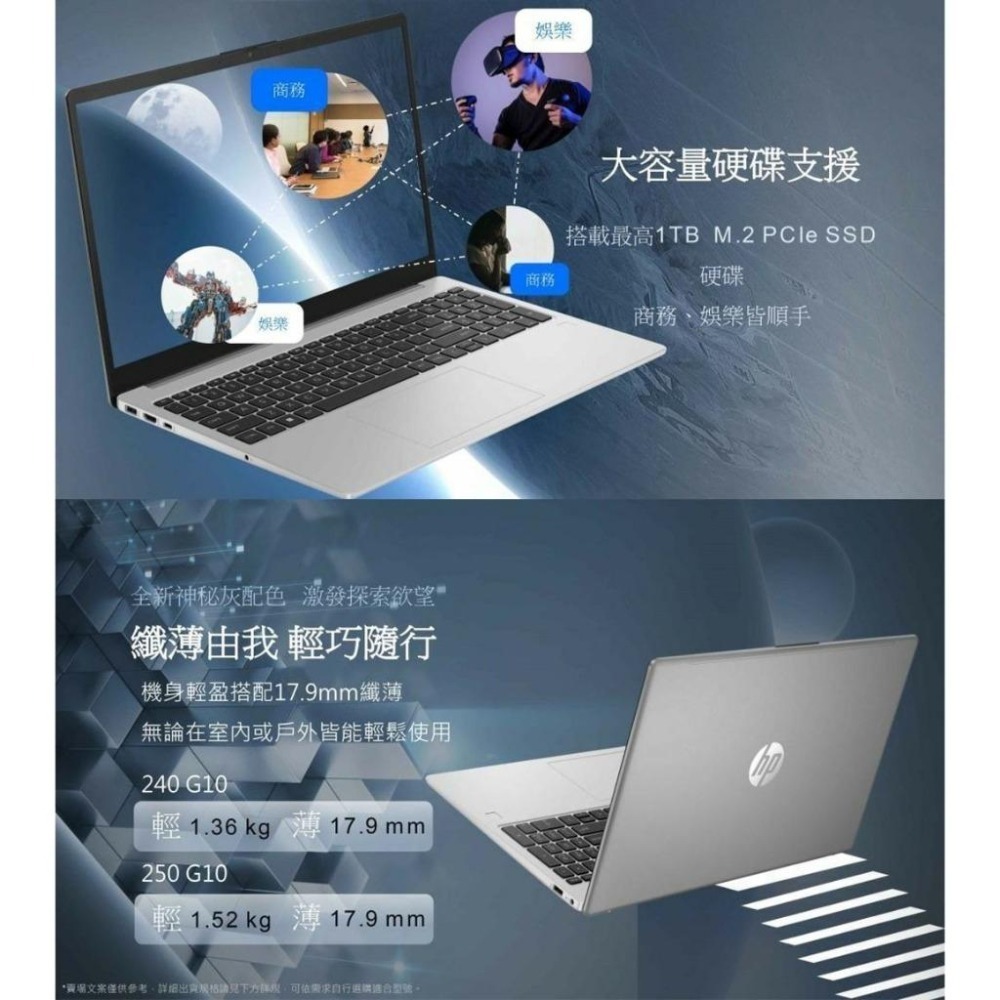 HP 惠普 240 G10 84K99PA 14吋 商用筆電【贈背包+滑鼠】筆記型電腦 i5/16G/512G/W11P-細節圖6