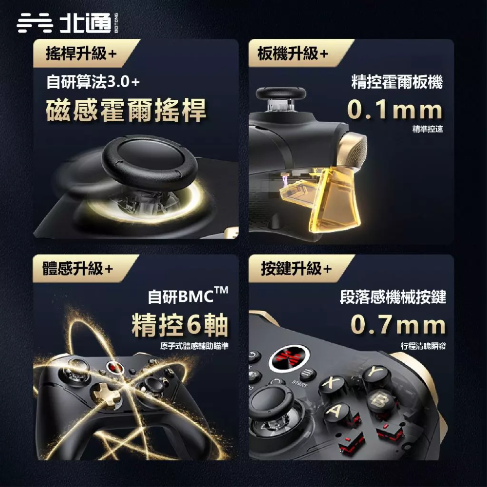 現貨 開發票 北通 BEITONG 阿修羅2 PRO+ 遊戲手把 附接收器 黑神話:悟空 PC手把 無線手把 藍芽手把-細節圖6