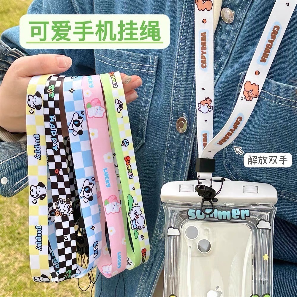 卡通手機掛繩 相機掛繩 背帶 台灣 現貨【esoon】手機吊繩 手機背帶 手機繩 證件掛繩 防水掛繩  證件繩 掛脖長繩-細節圖9