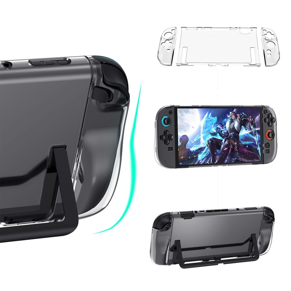 NS Switch 2 NS2 保護殼【esoon】現貨 OLED 透明殼 手把保護殼 分體保護套 主機保護套 主機殼-細節圖6